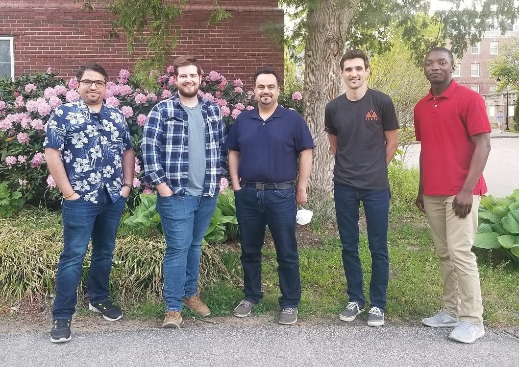 Left to Right: Dr. Amin Rafiei, Ian Gates, Dr. Majid Ghayoomi, Mathew Turner, Oladayo Komolafe