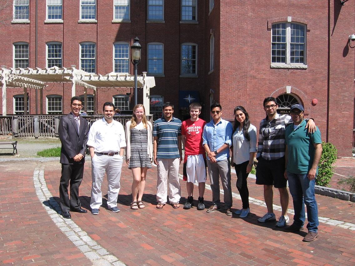 Left to Right: Amin Borghei, Dr. Majid Ghayoomi, Kimberly Perkins, Bimochan Poudyal, John Lordan, Khoa Le, Pegah Jarast, Morteza Mirshekari, Mohamed Elshaer