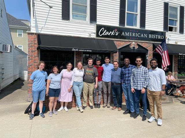Left to Right: Kelsey Page, Elham Ajorlou, Heba Ghoneim, Maya Norris, Mark Adler, Ali Farahani, Dr. Matthew Turner, Dr. Majid Ghayoomi, Oladayo Komolafe, Ahmad Klait, Maheshwar Reddy