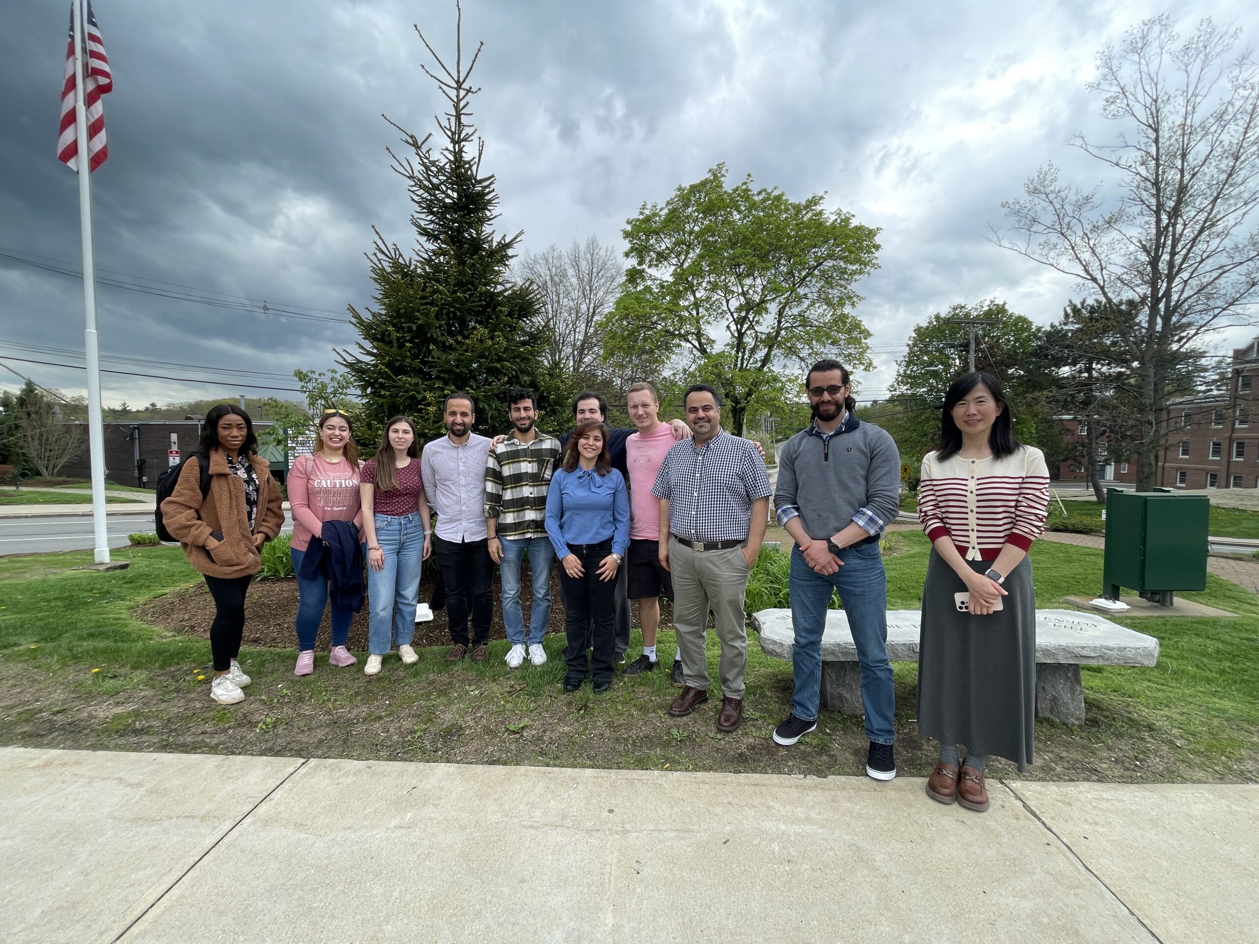Left to Right: Esther Ugorji, Heba Ghoneim, Daniela Morganti, Dr. Mustafa Tolun, Ali Farahani, Mark Adler, Elham Ajorlou, Daniel Bartus, Dr. Majid Ghayoomi, Ahmad Klait, Dr. Min Geng 